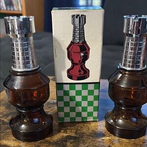 VIntage Avon the Rook Chess Piece bottles
